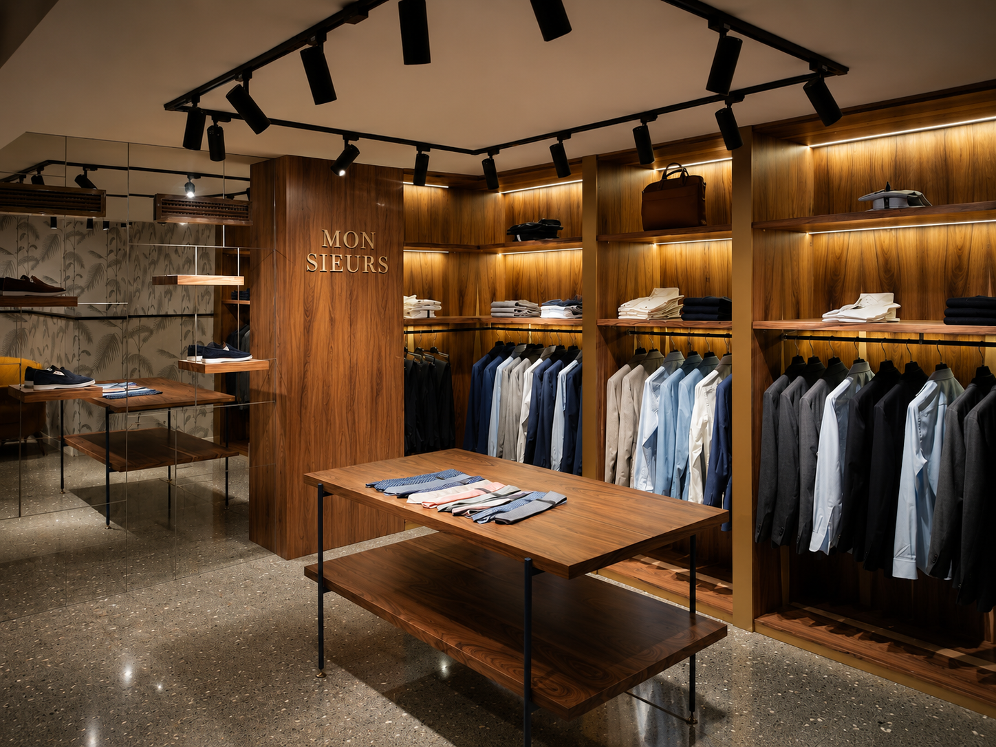 Intérieur boutique Monsieurs Casablanca